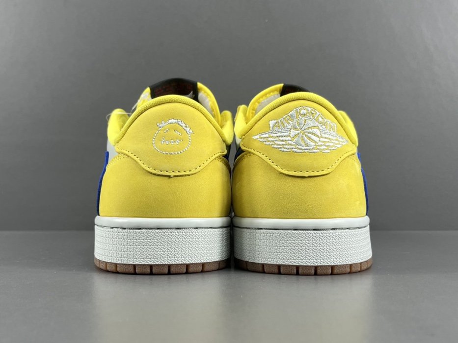 Кроссовки Travis Scott x Jordan Air Jordan 1 Low Canary фото 3