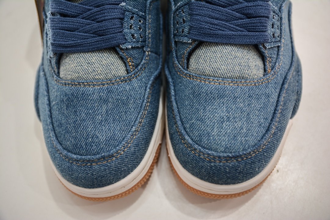 Кроссовки Air Jordan 4 Retro X Levis denim AO2571-401 фото 5