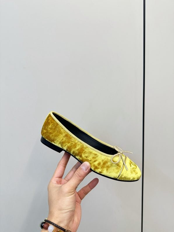 Балетки Chanel 26X из бархата фото 2