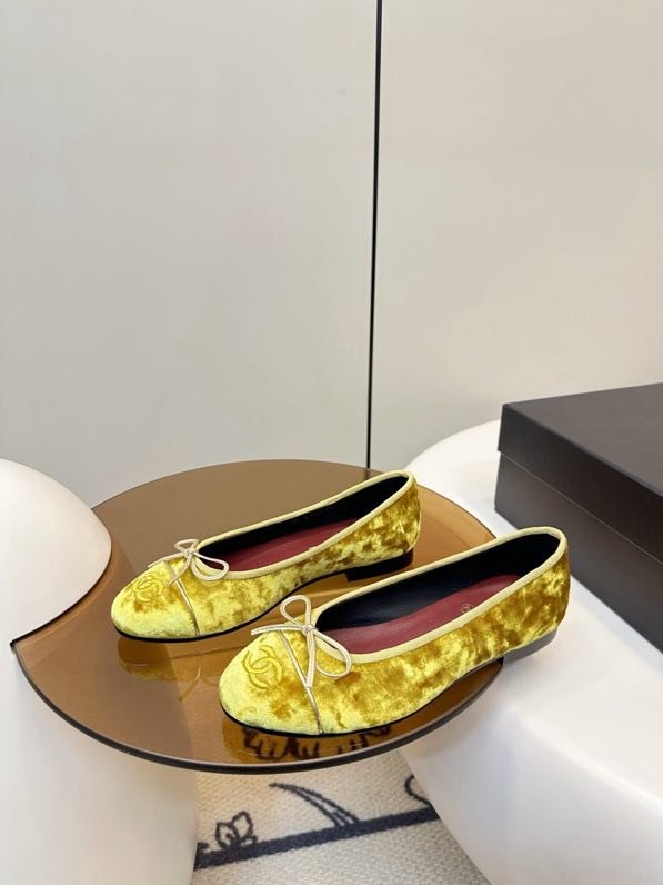 Балетки Chanel 26X из бархата фото 3