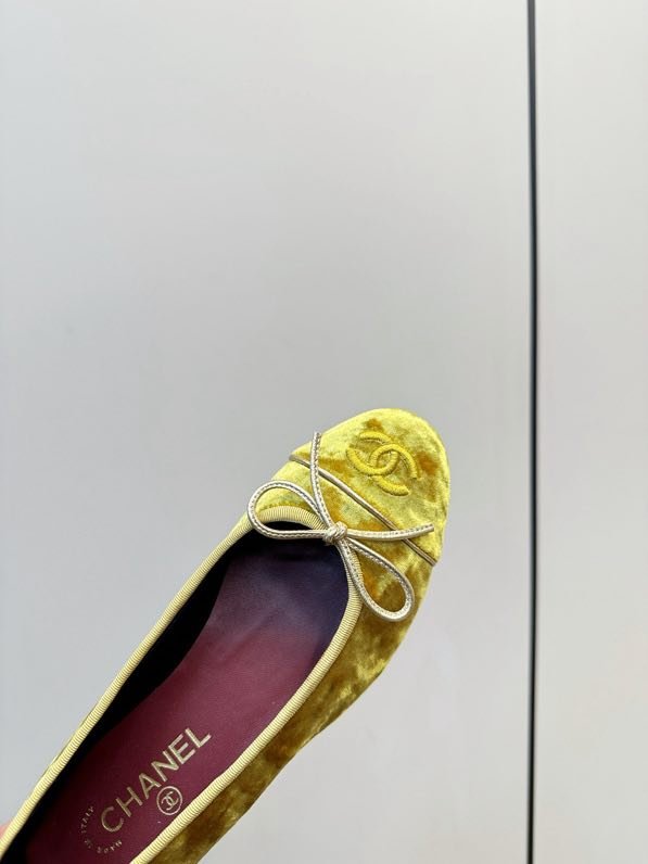 Балетки Chanel 26X из бархата фото 5