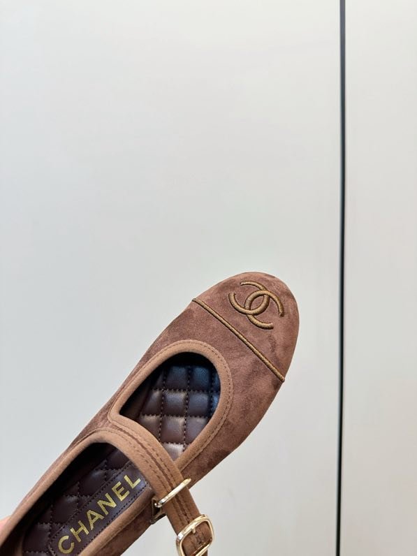 Балетки Chanel 26X из бархата фото 5