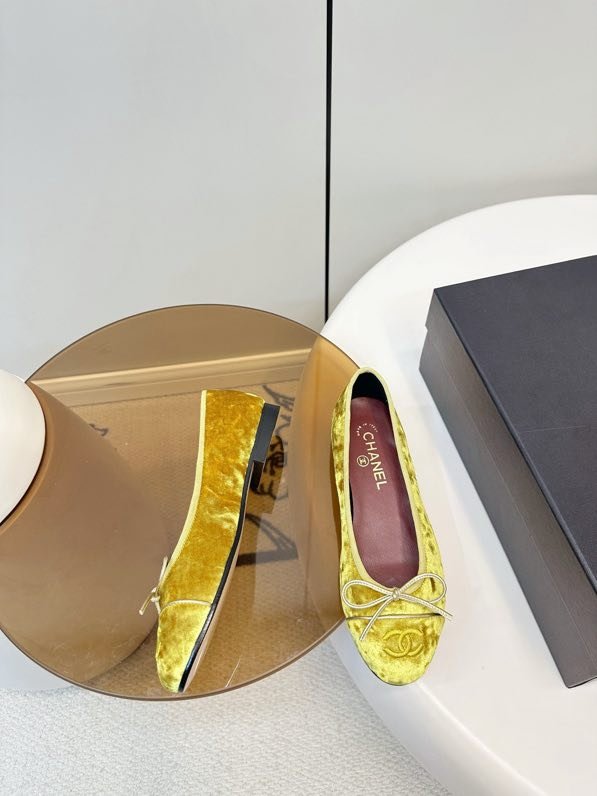 Балетки Chanel 26X из бархата фото 6