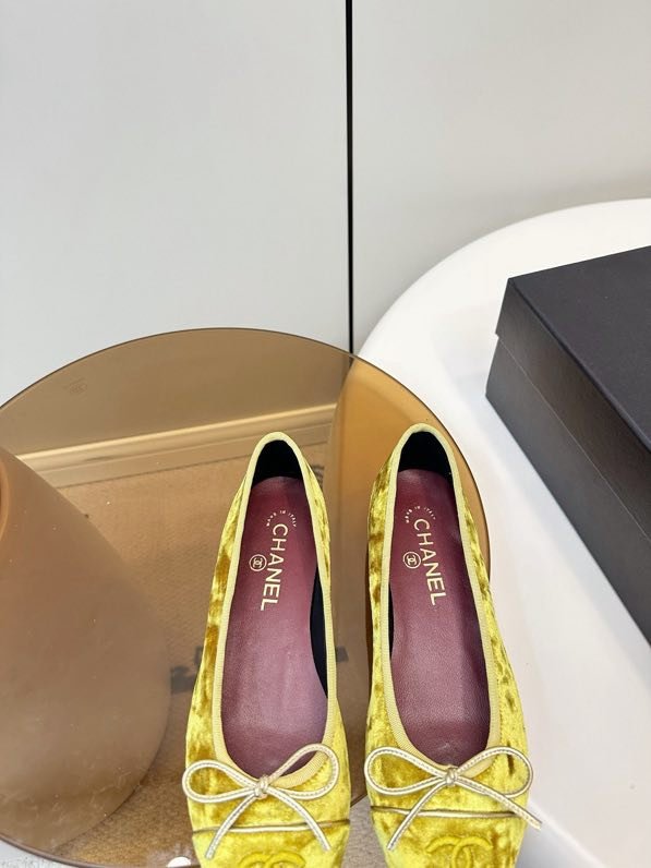 Балетки Chanel 26X из бархата фото 7