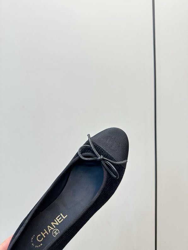 Балетки Chanel 26X из бархата фото 7