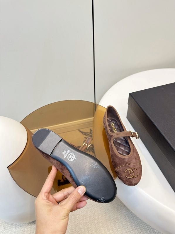 Балетки Chanel 26X из бархата фото 8