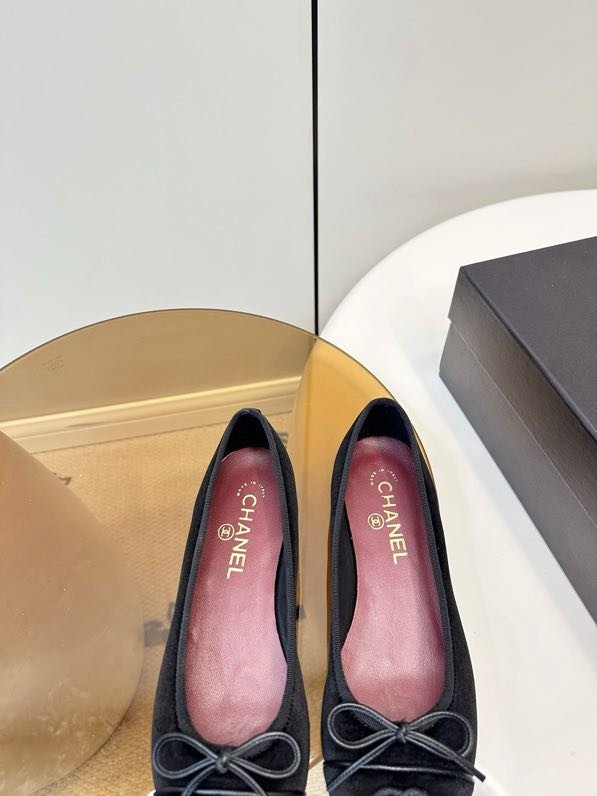 Балетки Chanel 26X из бархата фото 9