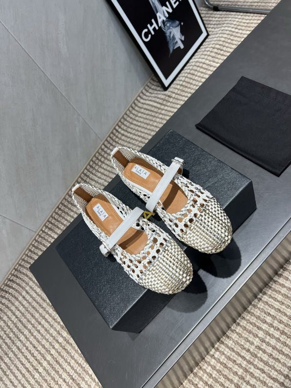 Балетки кожаные плетеные фото 3