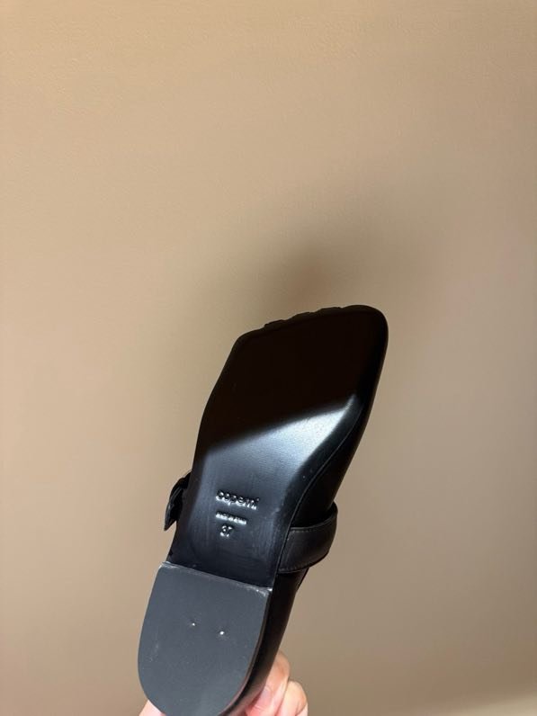 Балетки кожаные с раздвоенным носком фото 9