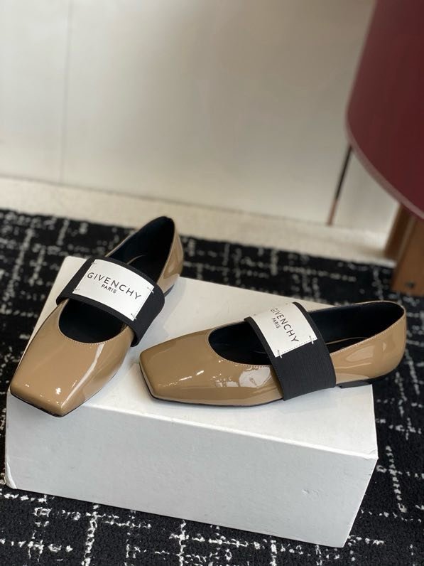 Балетки кожаные Sliced Square фото 2