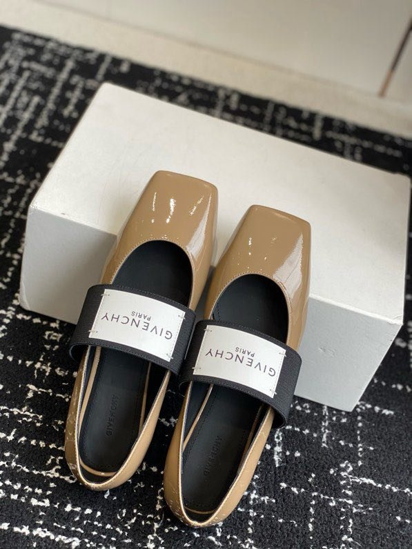 Балетки кожаные Sliced Square фото 6