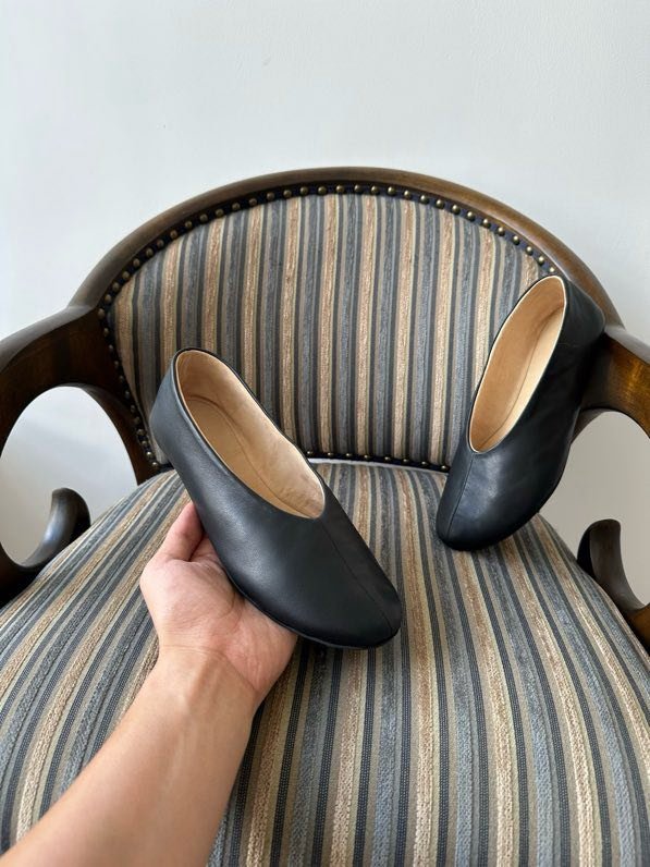 Балетки шкіряні