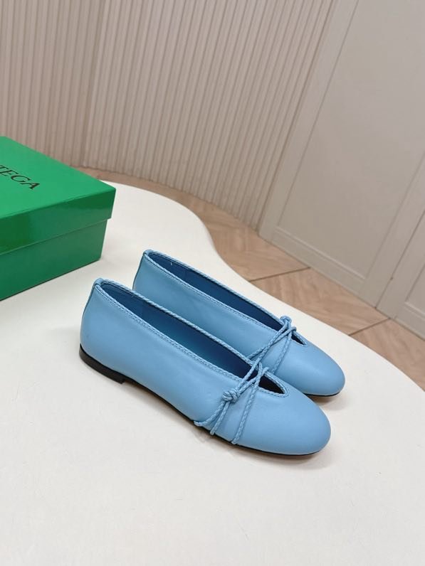 Балетки кожаные