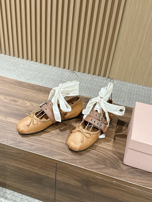 Ballet shoes leather