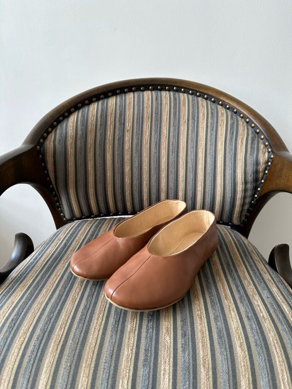 Ballet shoes leather фото 2