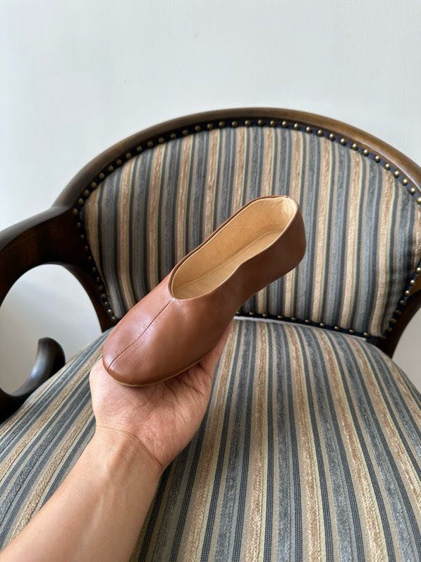 Ballet shoes leather фото 5