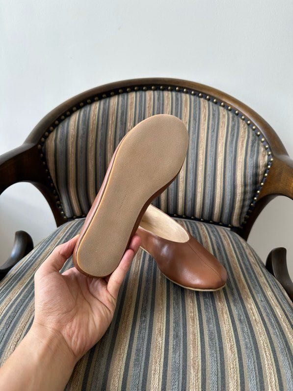 Ballet shoes leather фото 6