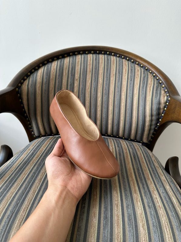 Ballet shoes leather фото 9