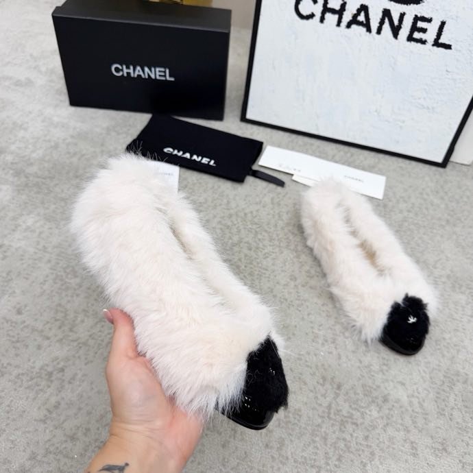 Балетки меховые фото 2