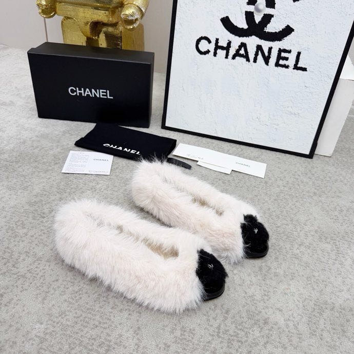 Балетки меховые фото 6