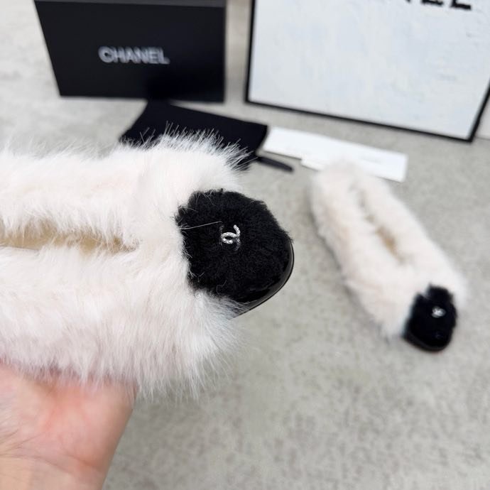 Балетки меховые фото 7