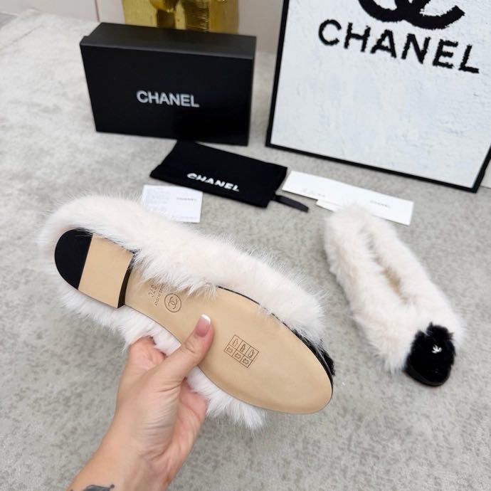 Балетки меховые фото 8