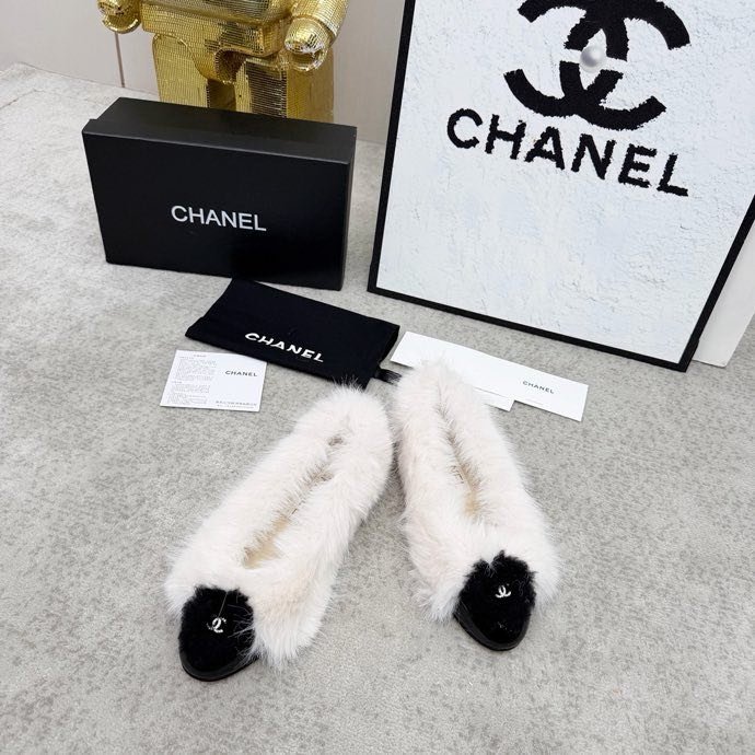 Балетки меховые фото 9