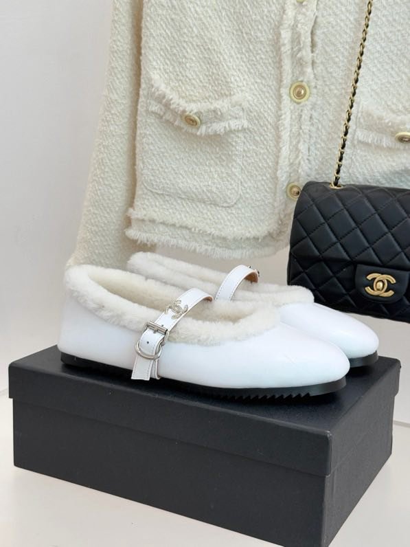 Балетки на меху зимние