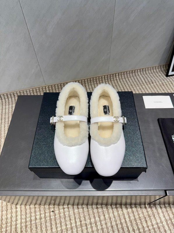 Балетки на меху зимние