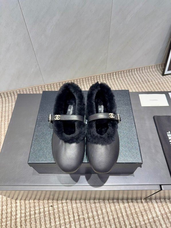 Балетки на меху зимние