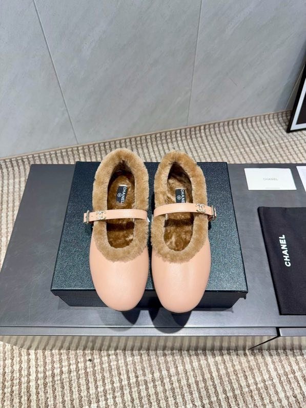 Балетки на меху зимние