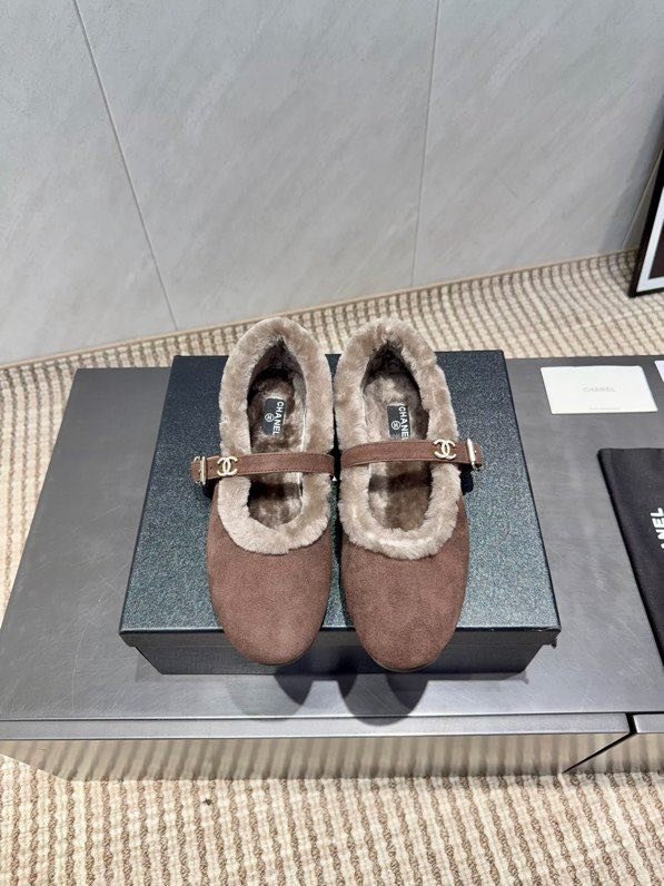 Балетки на меху зимние