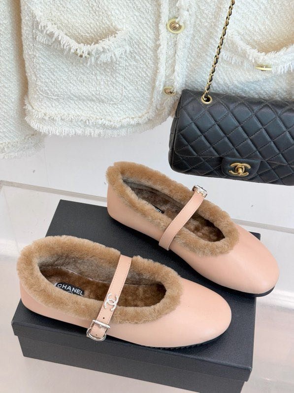 Балетки на меху зимние фото 2