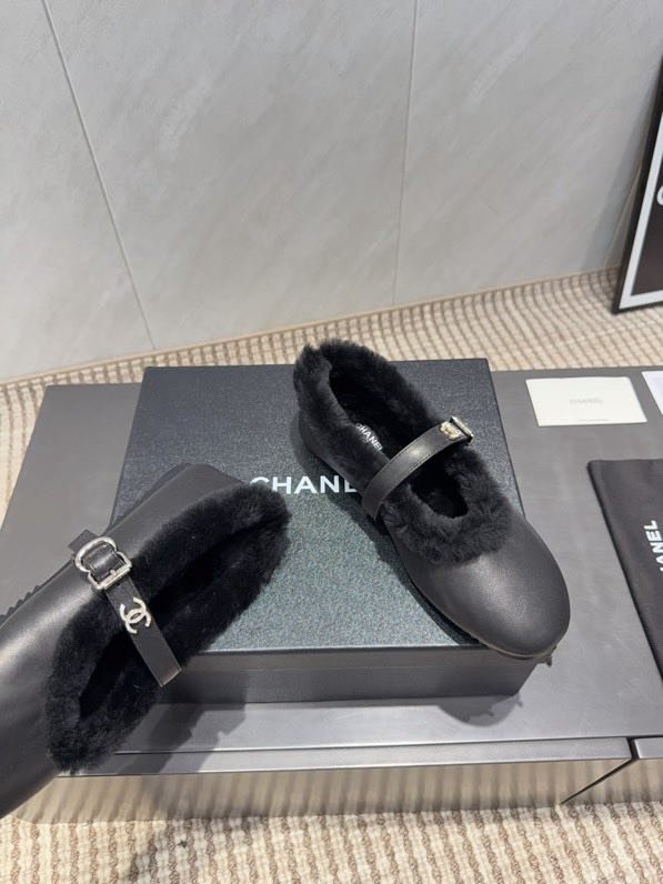 Балетки на меху зимние фото 2