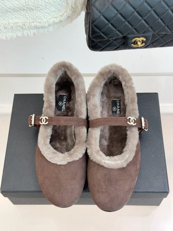 Балетки на меху зимние фото 3