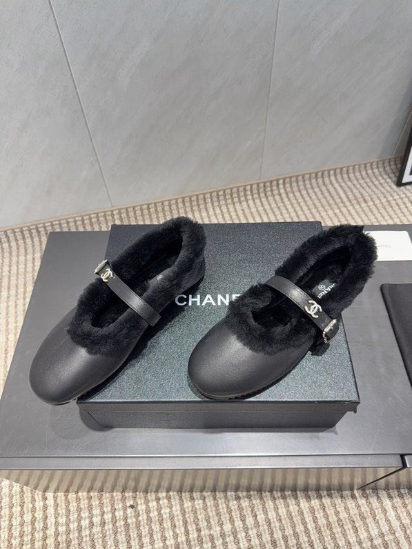 Балетки на меху зимние фото 3