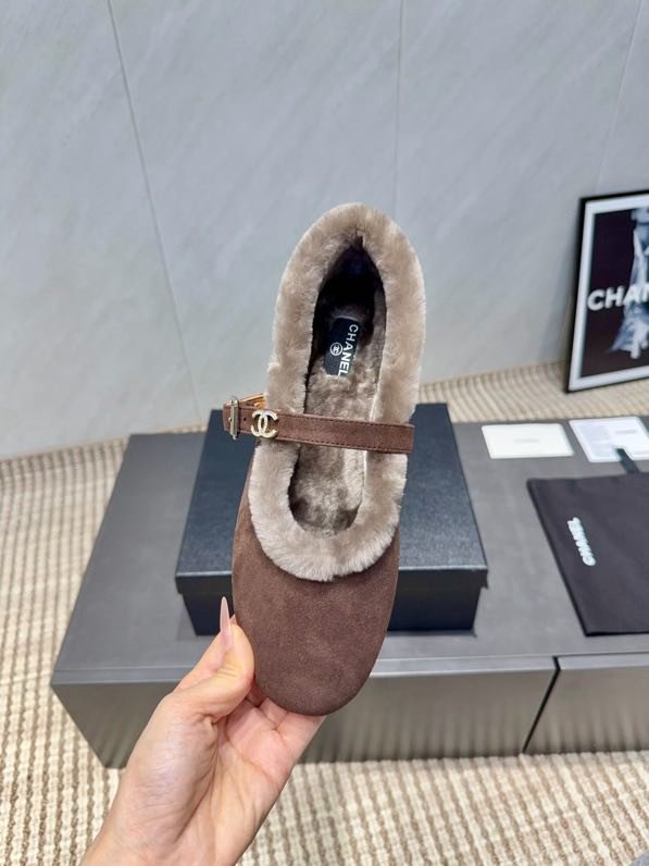 Балетки на меху зимние фото 3