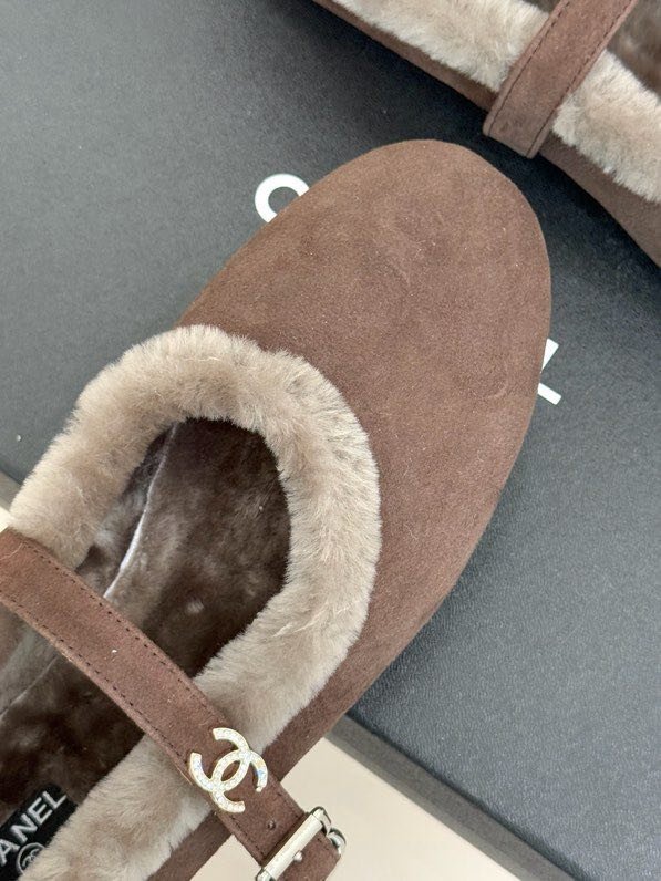 Балетки на меху зимние фото 4