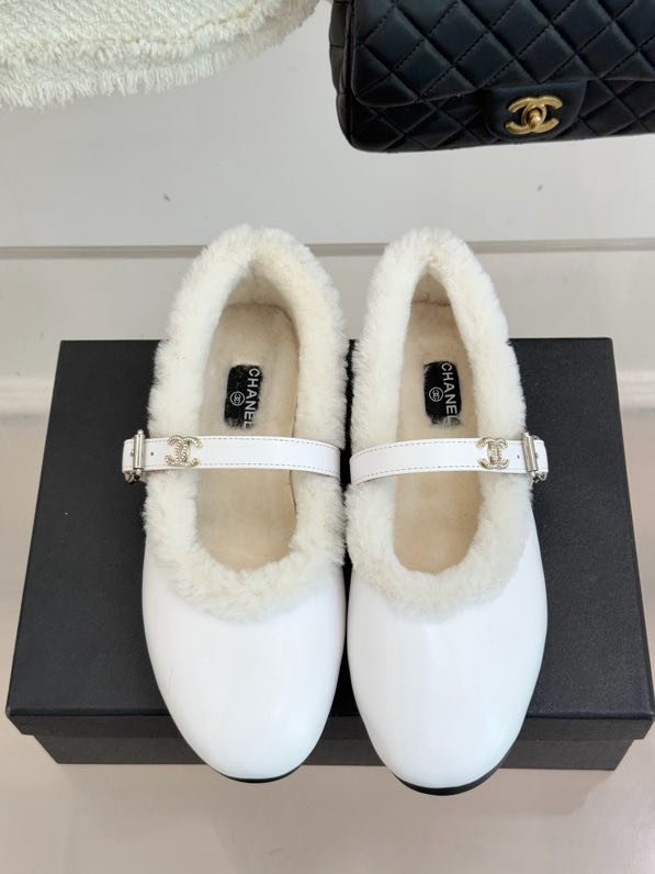 Балетки на меху зимние фото 4