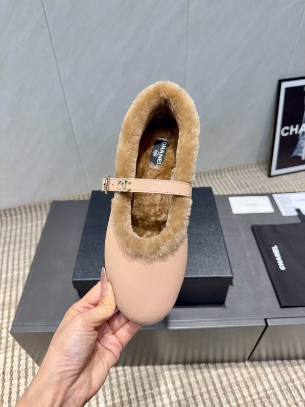 Балетки на меху зимние фото 4