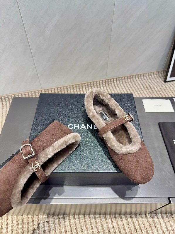 Балетки на меху зимние фото 4