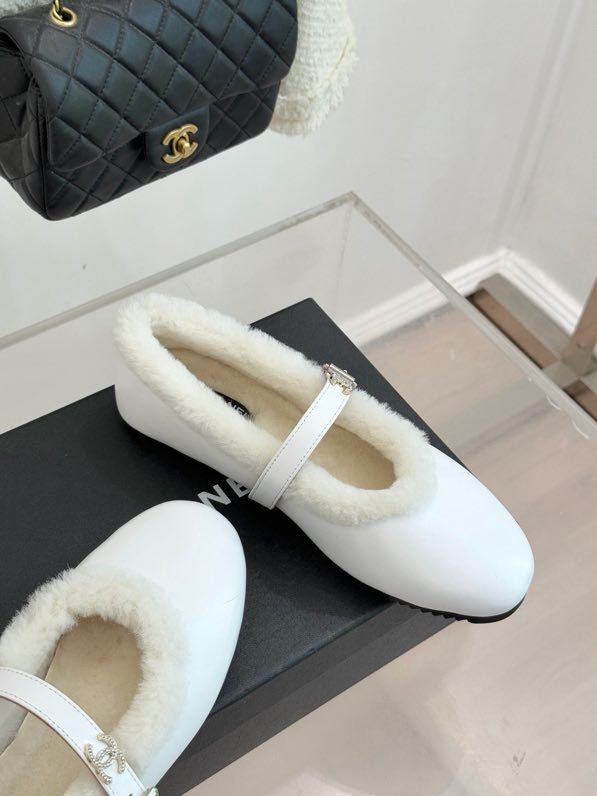 Балетки на меху зимние фото 5