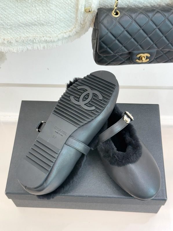 Балетки на меху зимние фото 5