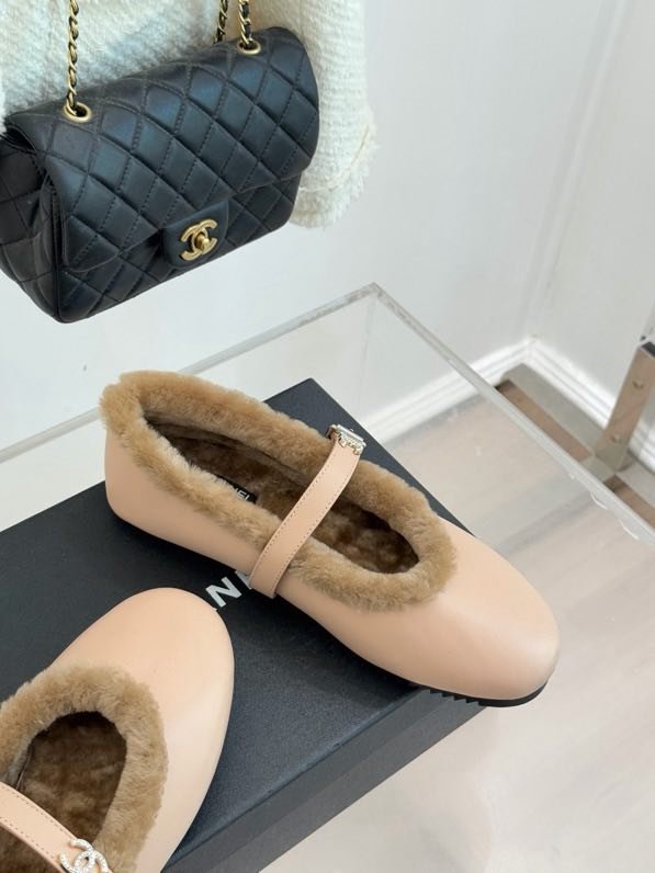 Балетки на меху зимние фото 5