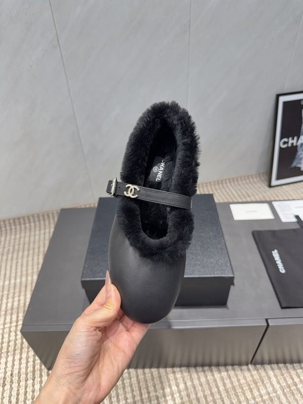 Балетки на меху зимние фото 5