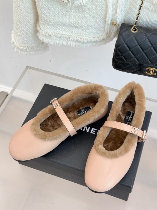 Балетки на меху зимние фото 6