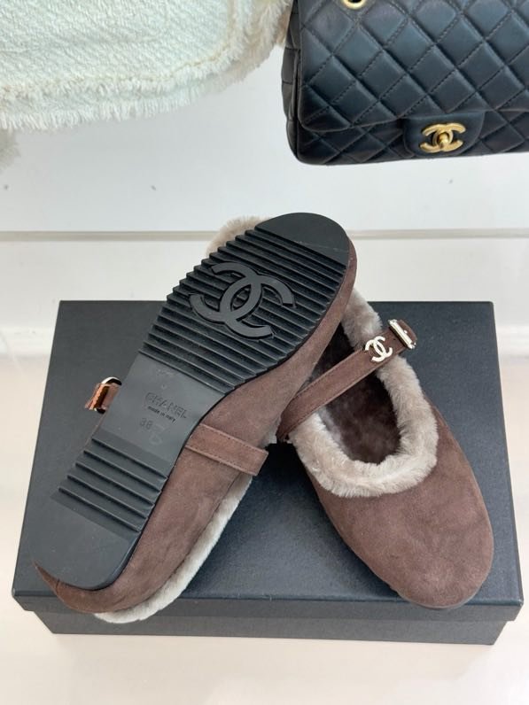 Балетки на меху зимние фото 7