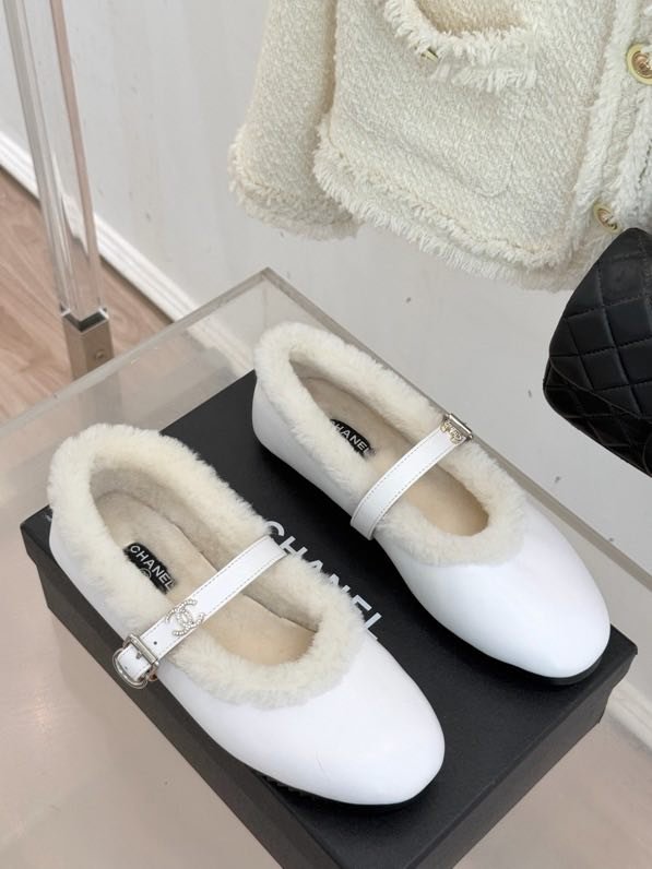 Балетки на меху зимние фото 7