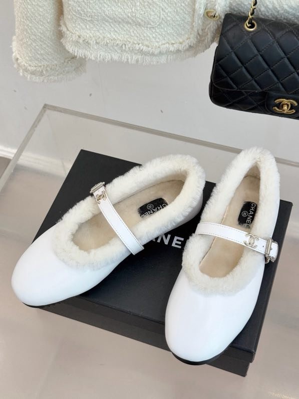 Балетки на меху зимние фото 8