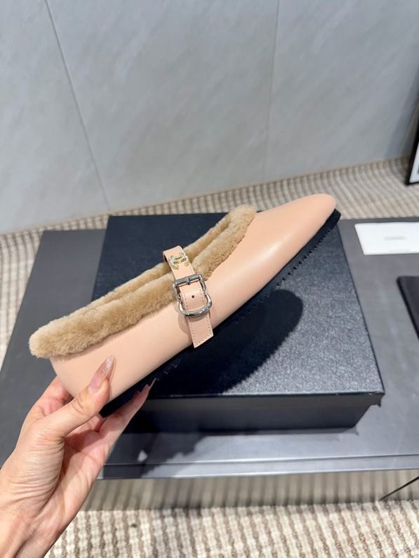 Балетки на меху зимние фото 8